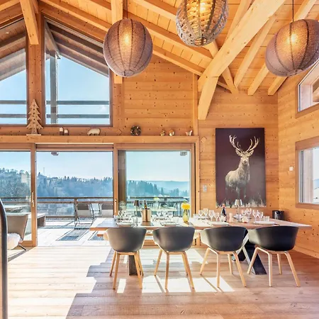 Chalet La Taniere, Luxe Avec Vue Imprenable Sur Le Gerardmer