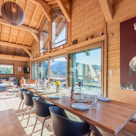 Chalet La Taniere, Luxe Avec Vue Imprenable Sur Le